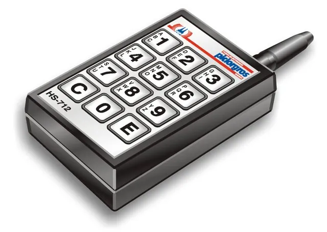 Funk-Handsender HS-712TX mit Folientastatur