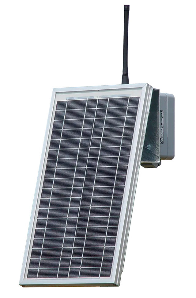 Solarstation SS20F mit Solarpaneel, Antenne und Mastmontage