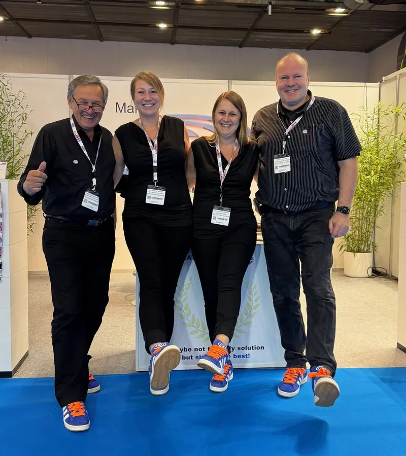 Das Team der Funk-Electronic Piciorgros GmbH auf der CCW 2025 in Brüssel